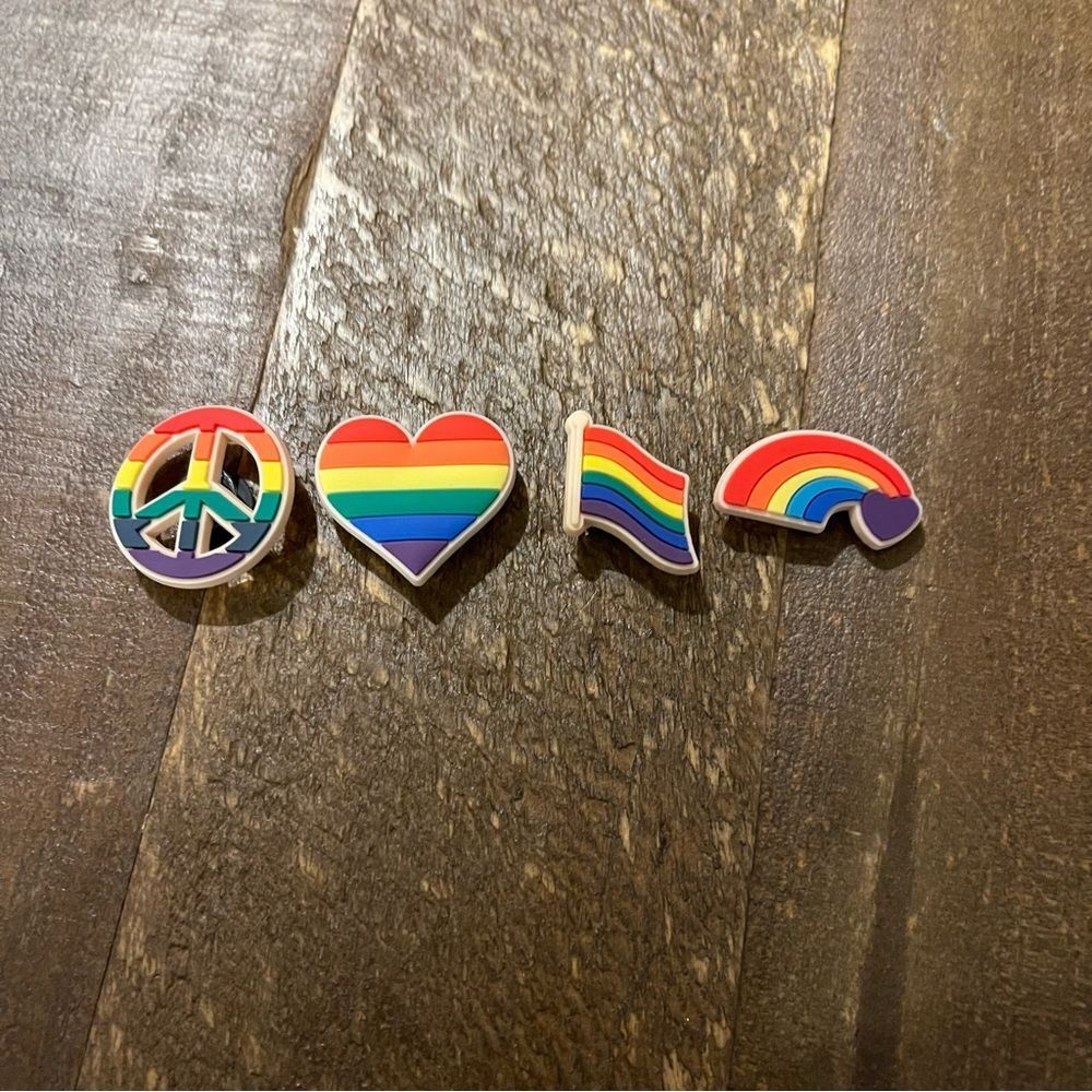 PRIDE 4 Piece Crocs Charms Set - Buy 3 of More‎ Get 50% OFF